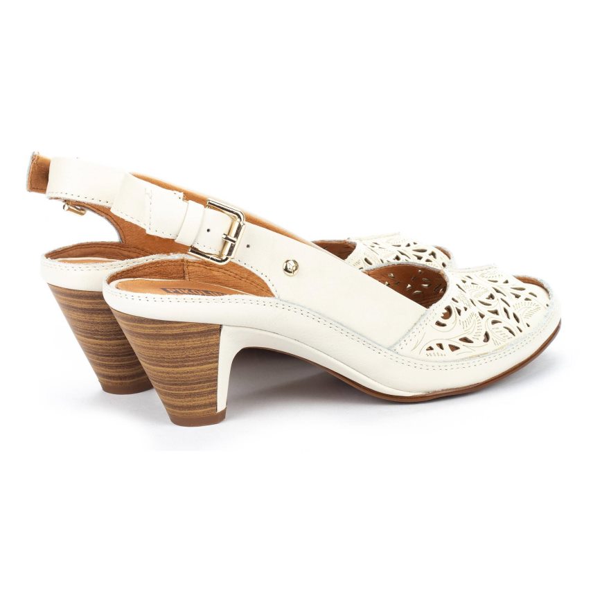 Women's Pikolinos JAVA Heels Sandals White | NZ F531AQ0